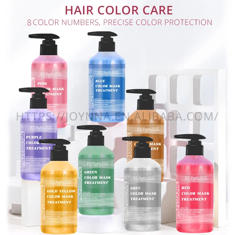 
 Восстанавливающий кондиционер, шампунь без выцветания и сохраняющий седые цветные маски, маска для окрашивания волос  