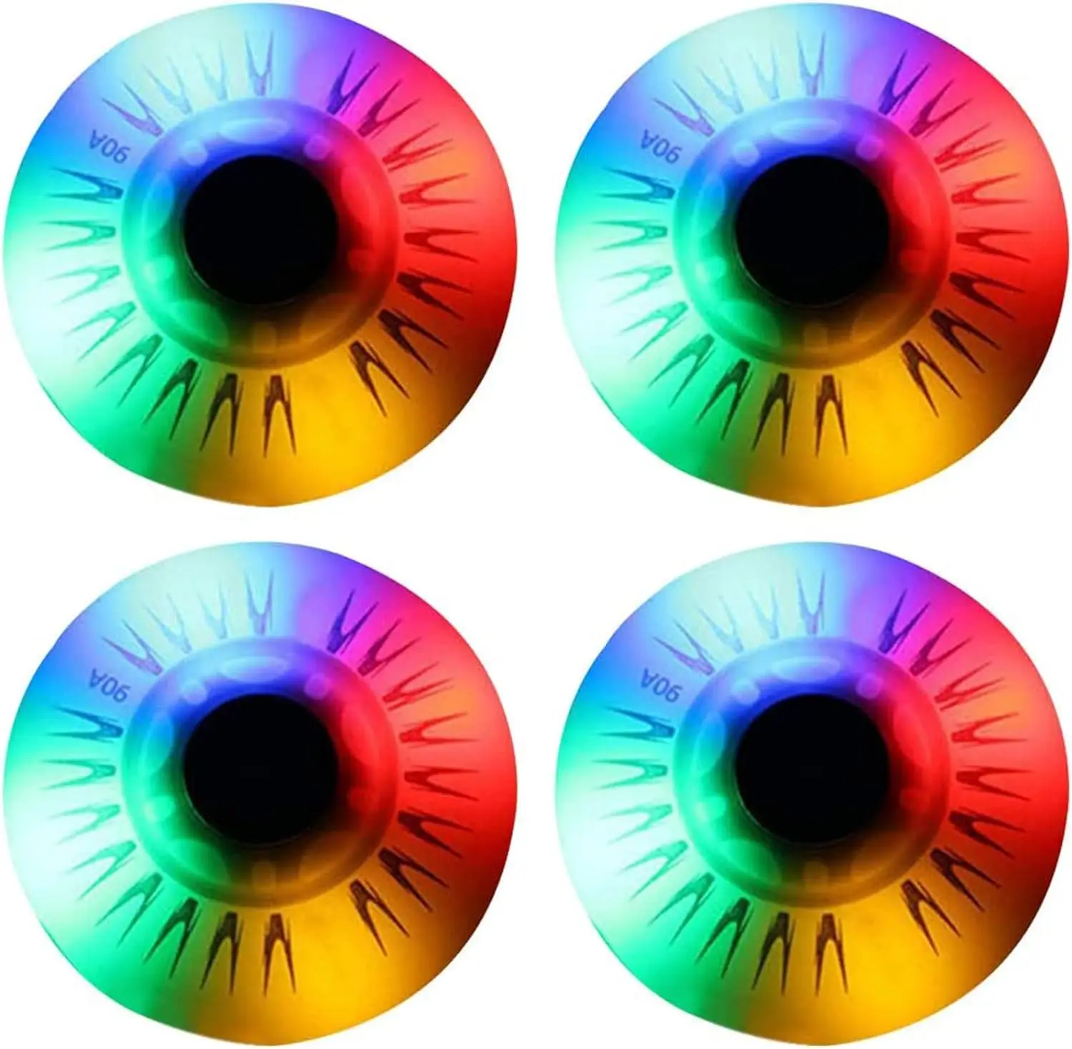 Indoor/Outdoor Roller Skate Wheels LED Light Up Inline Skate Wheels 72mm/ 76mm/80mm Inline Skates Replacement Wheel Flash Luminous Wheels 8 Pack,Green,76mm