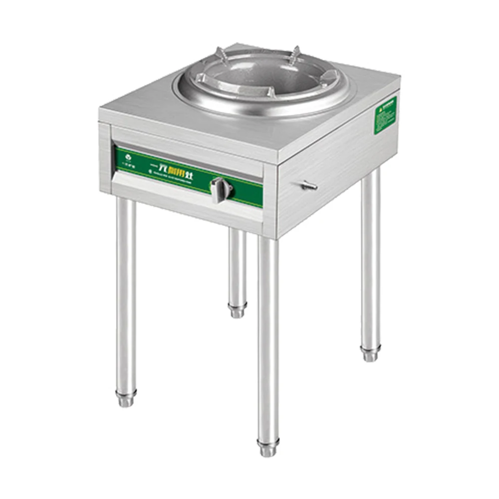 Stainless Steel Commercial One burner Gas Wok Stove High Pressure for Home and Business