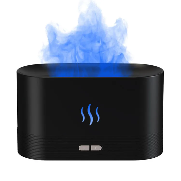 Air Humidifier Fire Effect Cool Mist Maker 180ml Bedroom Usb Rgb