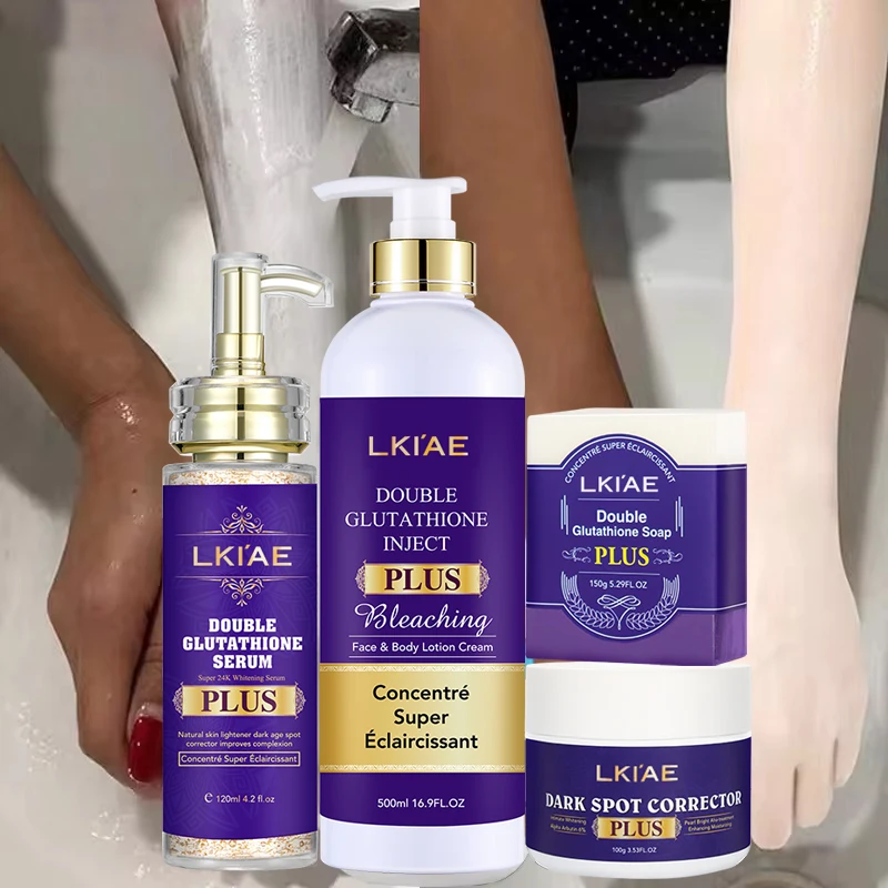 Wholesale Double Glutathione Skincare Cleansing Oil Control Moisturizing Anti Aging Organic Nicotinamide Arbutin Skin Care Set Wholesale Double Glutathione Skincare Cleansing Oil Control Moisturizing Anti Aging Organic Nicotinamide Arbutin Skin Care Set