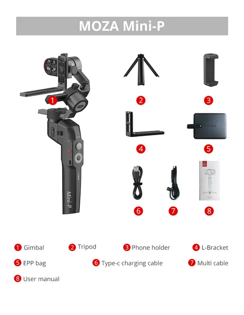 moza mini p 3-axis handheld gimbals| Alibaba.com