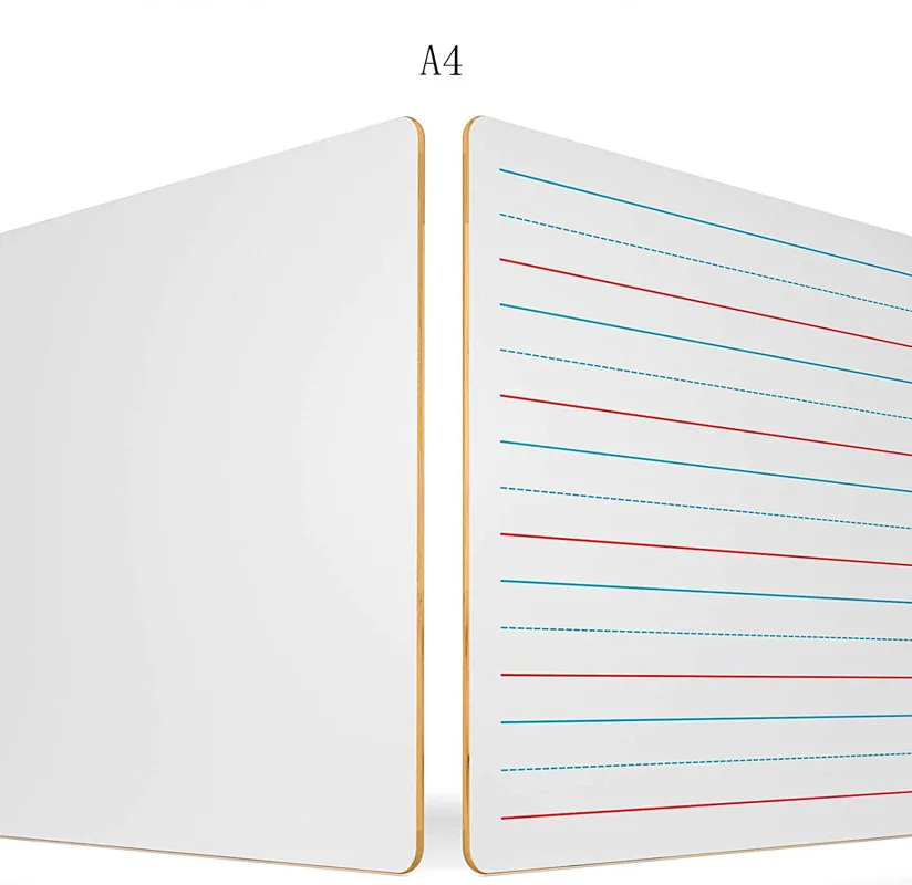 Двусторонняя белая доска малого размера для детей письма рисования школьная сухого