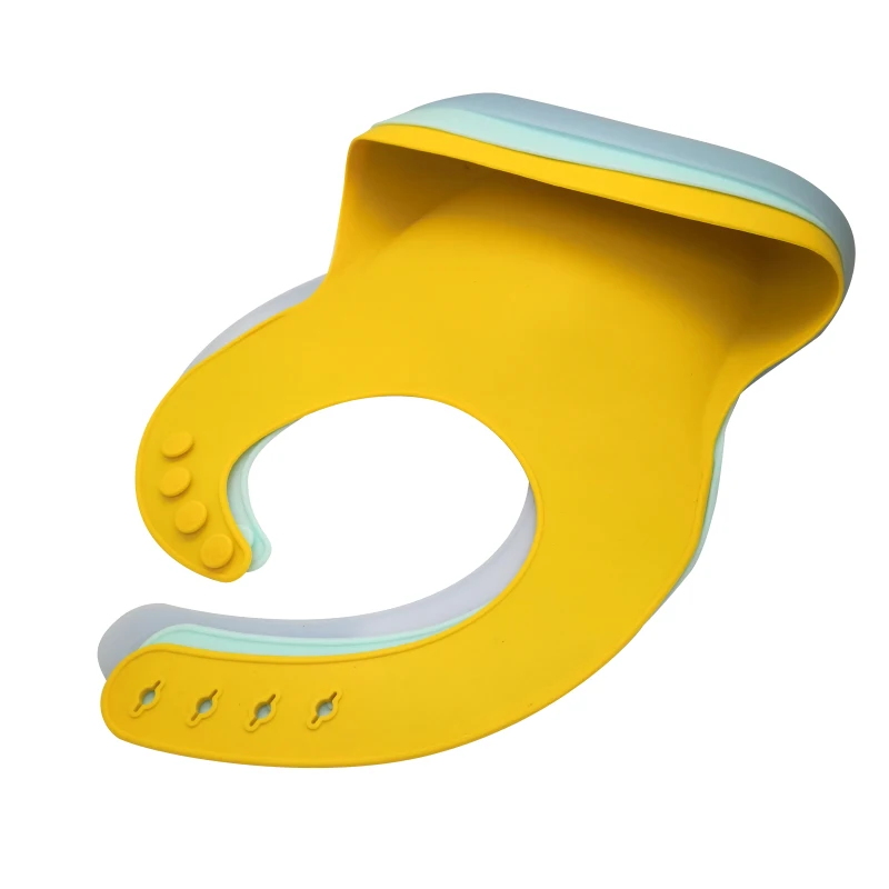 Пользовательские многоразовые еда-класс Новорожденный ребенок регулируемый водонепроницаемый детские нагрудники силиконовые