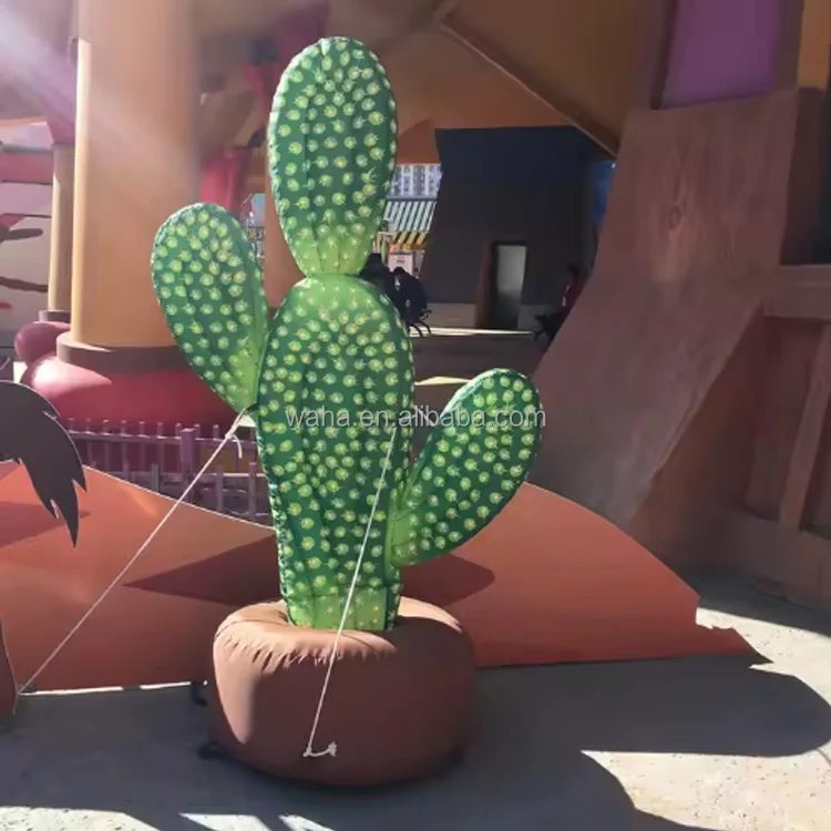 BBASILIYSD Glacière gonflable en forme de cactus - 72 cm - Seau à glace gonflable en cocotier - Refroidisseur de boissons de bière - Fournitures de fête hawaïenne flottante