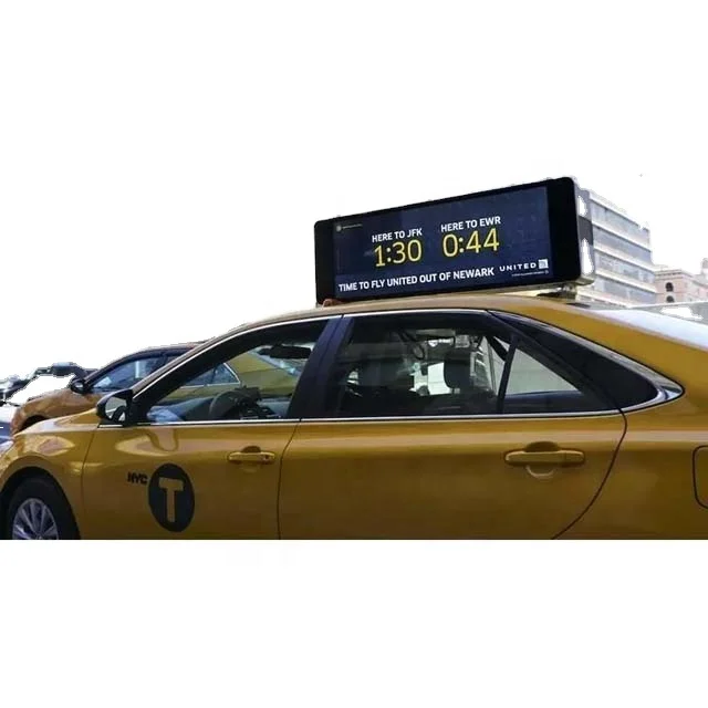 P2.5 Programmable Control Outdoor Taxi Top Led Screen Car Roof Led Display for Advertising LED Digital Signage Display