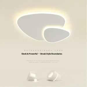 JACKSUN Ultra-Thin Nordic Creative Atmosphere Square LED Lamp for Bedroom or Study Simple Minimalist Aluminum Ceiling Lamp