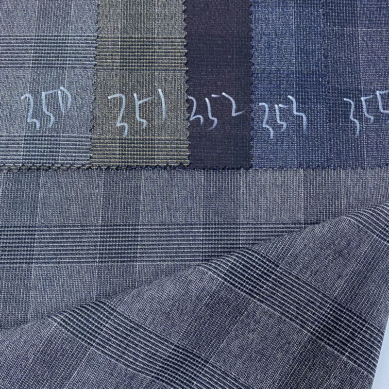 Товары Ready Ship, тканая ткань, полиэстер, вискоза, спандекс, пряжа, крашеная ткань из Индонезии, полиэстер, вискоза, подходящая ткань TR