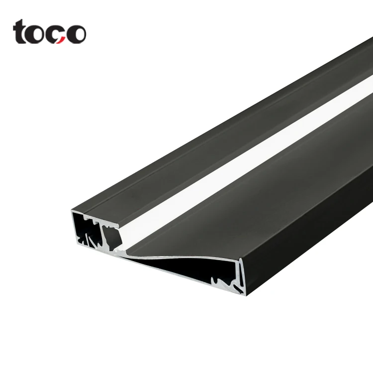 TOCO Customized High Quality LED Aluminum Skirting Boards with Floor Trim Illuminated Aluminum Profile