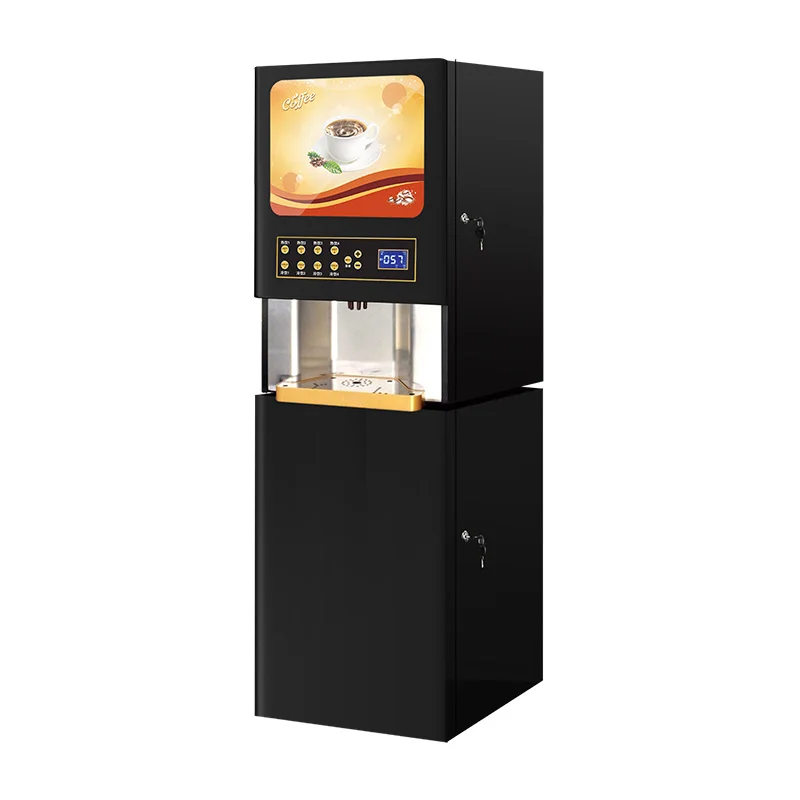 Distributeur automatique commercial de café instantané de saveurs multiples de bureau