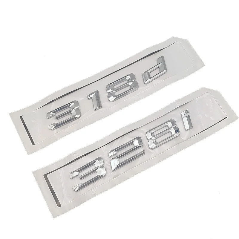 Autocollant 3D ABS Logo BMW 325D - Noir Brillant, Pour Coffre - Compatible E46, E90, F30 Etc. (2004-2018)