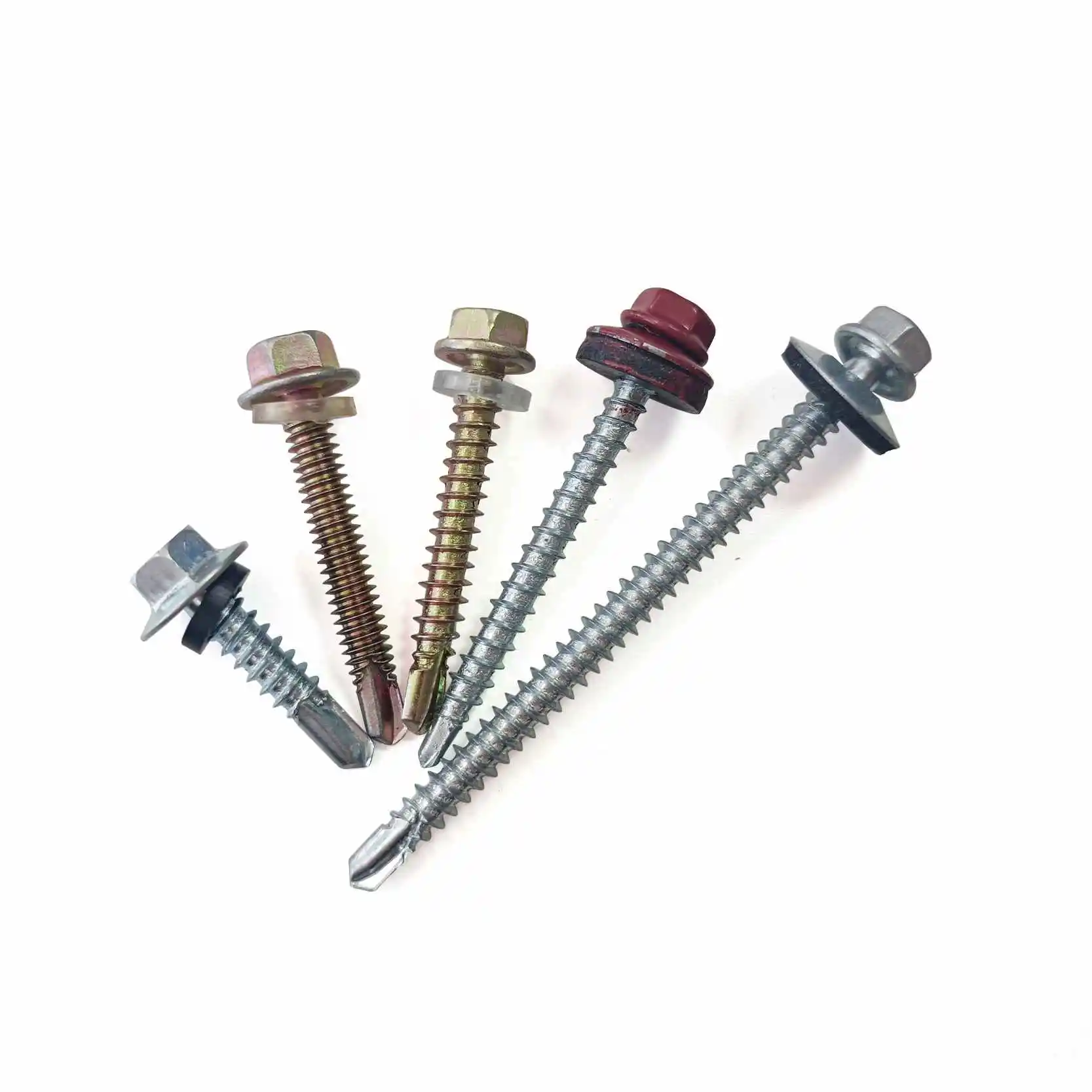 SS-304 Hexagon Head Self Drilling Screw with Washer