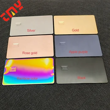 Blank Metal Chip Cards Credit Card Business Cards Custom Reserved 4442/4428  Chip Slot Customized in Plated Multiple Colors - AliExpress
