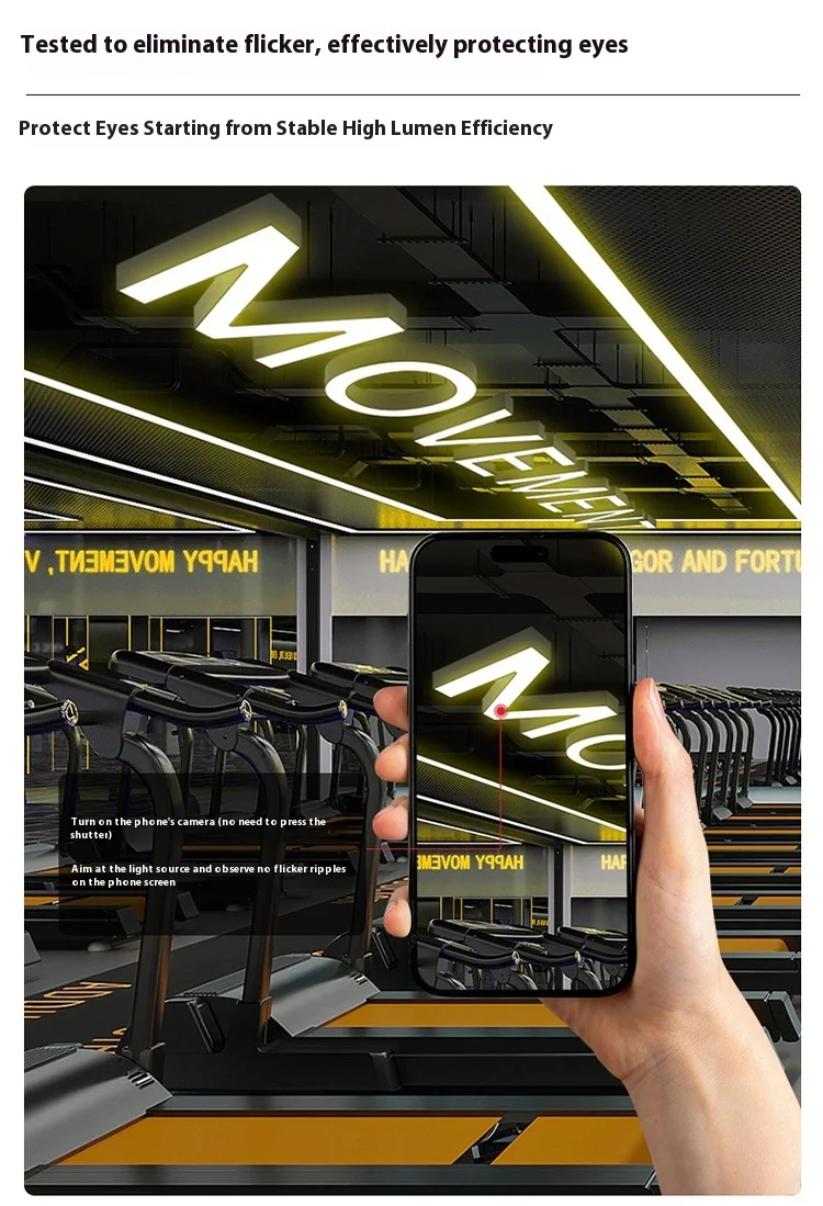 product creative led letter shape pendant light personalized custom gym boxing studio decorative light for living room-19