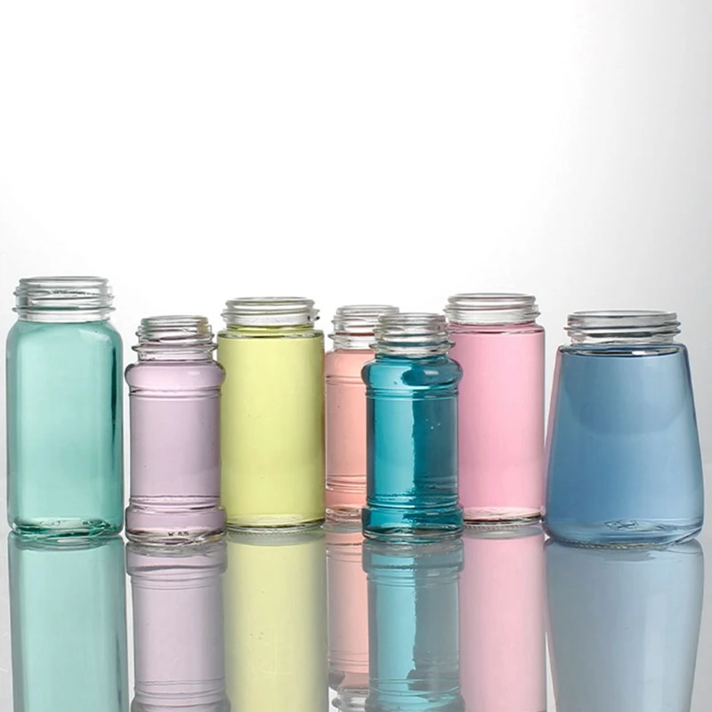 100ml 150ml 200ml 500ml Flint clear Flint Glass Bottle for Juice Beverage Sauce Tea Milk With Aluminum Caps