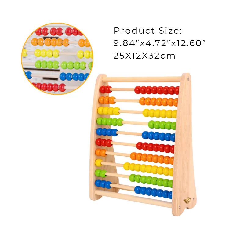 Резиновые деревянные многофункциональные бусины для счета математики Abacus игры