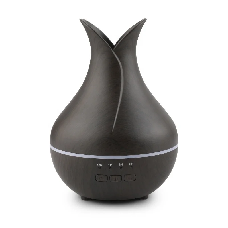 Automatic Spray Essential Oil Humidifier Wood Grain Aromatherapy Machine Ultrasonic Hotel Diffuser with Remote Control 2