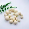 colorful Beige balls, mixed pack of 20 (5 each of