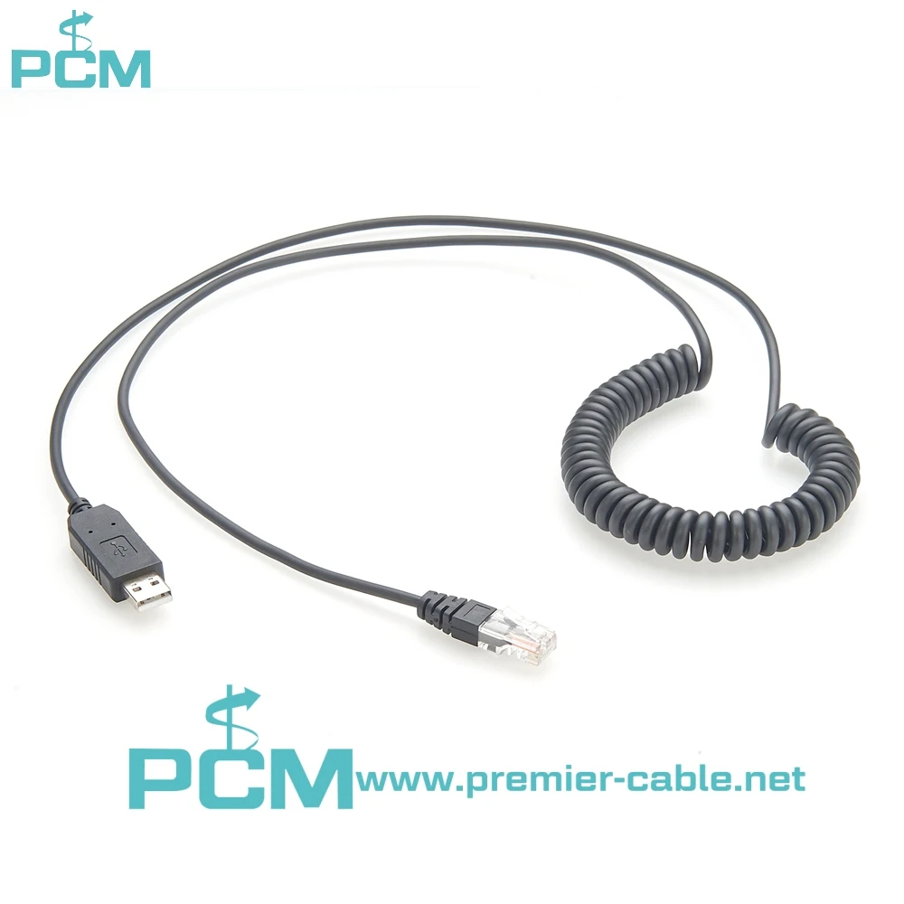 USB to RS485 RJ12 6P6C Monitoring and Upgrading Serial Cable for BMS manufacture