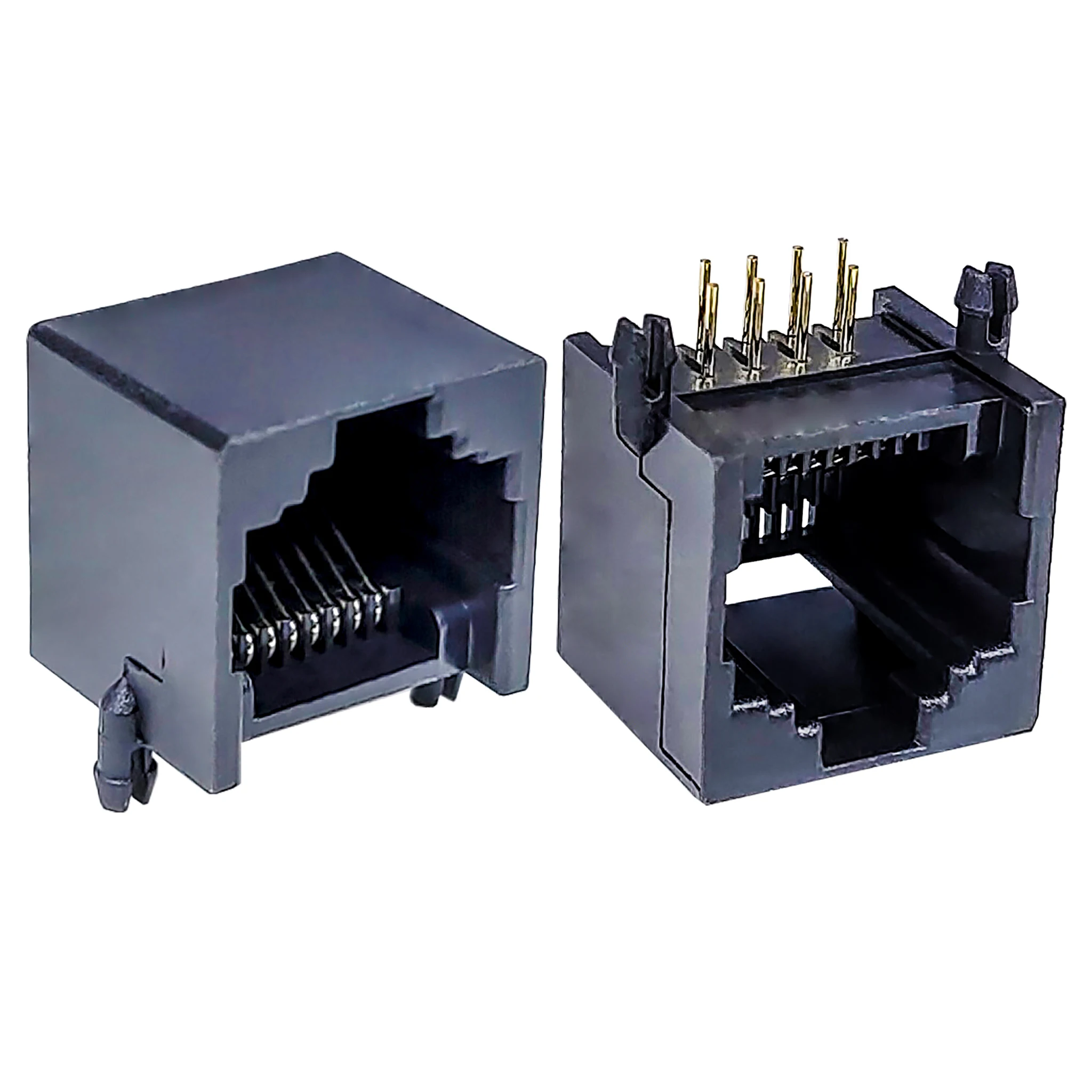 RJ45 connector 5521 lamp free all plastic 8P8C round pin socket ...