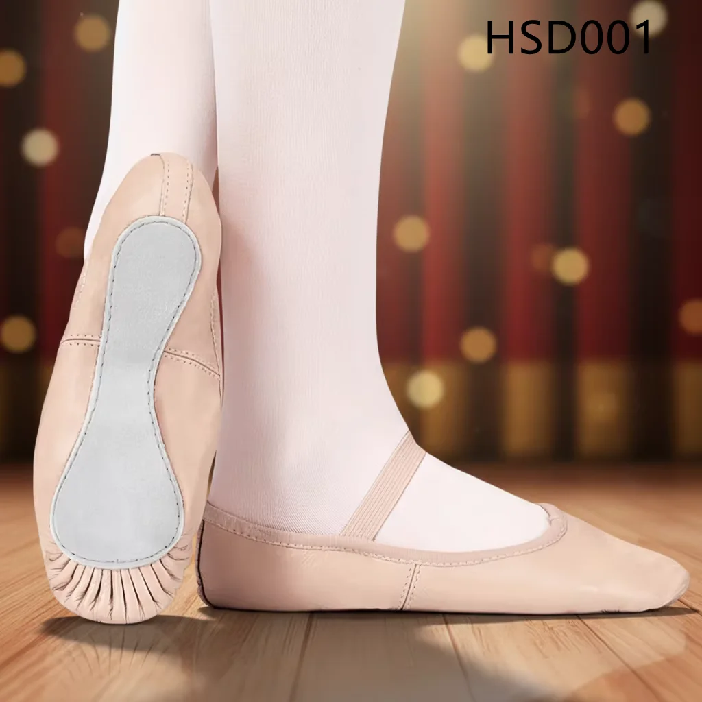 LXG,amateurs Baby Size Nude Color Dance Shoes Popular in USA Ballet Performance Anti-slip Leather Sole Pastel Yoga Shoes HSD001