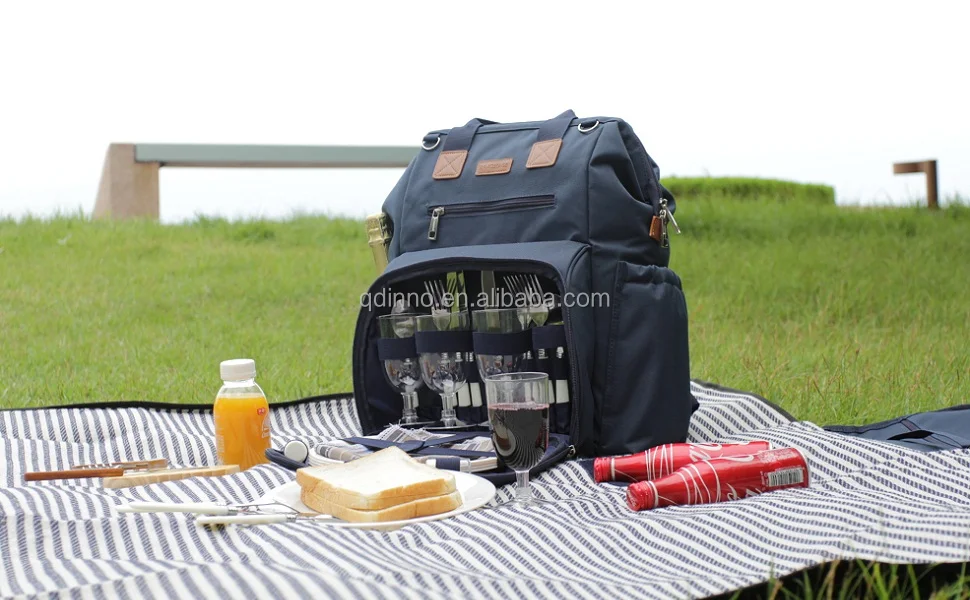 Wholesale Price Picnic Backpack Set Durable Using Various 4 Person