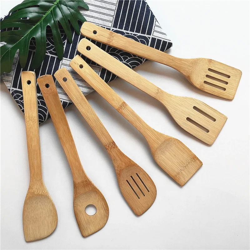 High Quality Wooden Kitchen Accessories Set Utensil 6 Piece Bamboo Cooking Utensils Buy Kitchen Utensils Bamboo Kitchen Tools Cooking Utensils Product On Alibaba Com