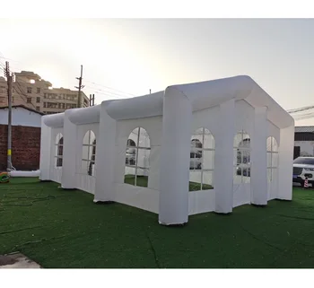 Commercial Outdoor Giant inflatable marquee tent LED light inflatable wedding tent for party event