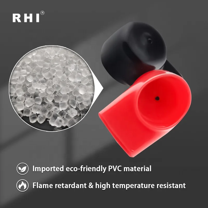 20mm Soft PVC Cable End Caps Busbar Insulation Cover for Connection Protection