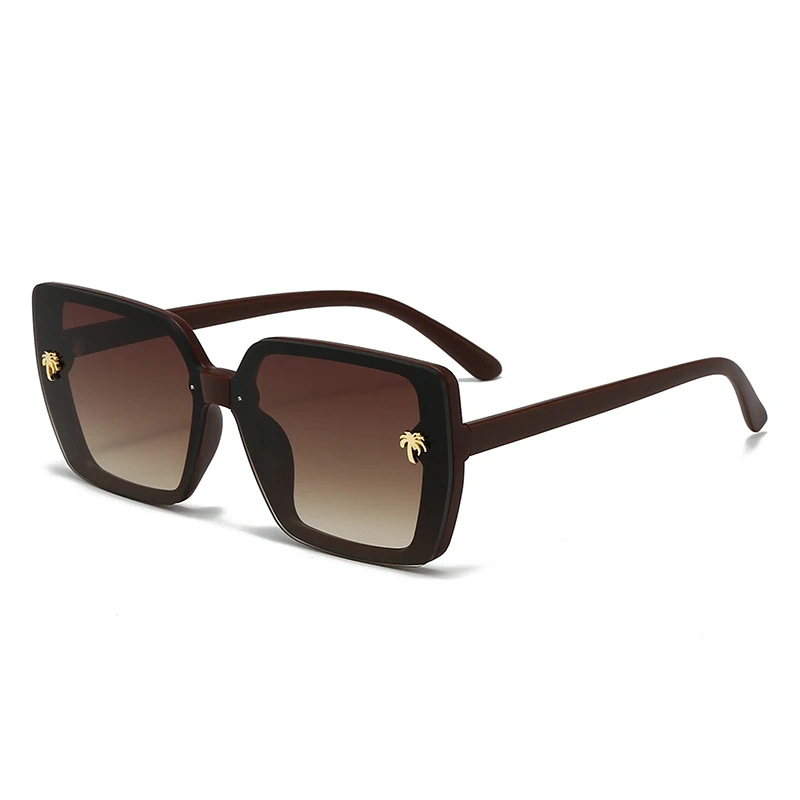 European And American Retro Square Sunglasses, UV Protection, High-end Feel Sunglasses_voghion.com