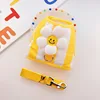 Yellow striped sunflower chest strap