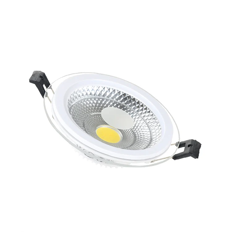AKKO STAR HIGH LUMEN LED GLASS  ROUND PANEL LIGHT CEILING PANEL LIGHT WHITE and WARM 8INCH 25W