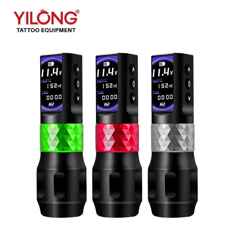 F6 Digital Timing Function Machine 2000mAh OLED  Screen Brushless Motor Tattoo Pen Machine Battery  Factory Supply Premium