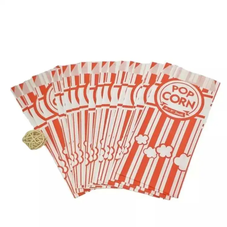 Custom Popcorn Packaging Bag,Biodegradable Kraft Paper Packaging,Hot