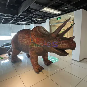 Event giant inflatable dinosaur realistic inflatable triceratops dinosaur balloon model for advertising decoration