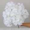 Ramo de hortensias de lana blancas de 7 cabezas