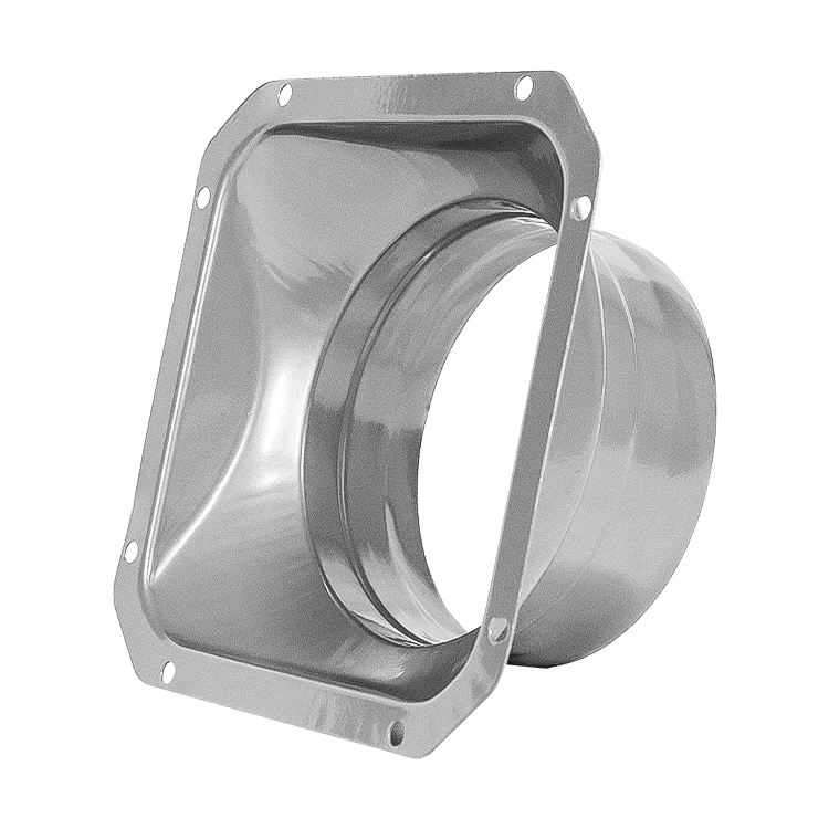 150mm Flexible Air Duct Flange Connector Galvanized Iron Metal Sheet with  ANSI Standard Inch round Square Flange