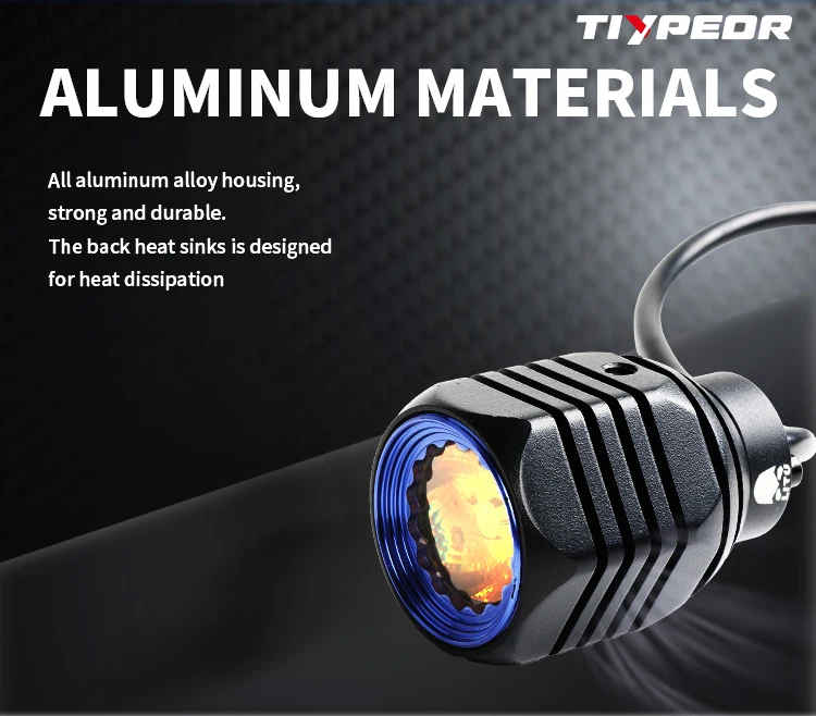 product tiypeor upgrade spotlight for motorcycle off road super bright high power auxiliary headlight work fog lights brighter headlamp-5
