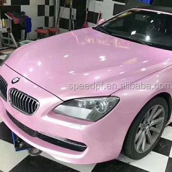 factory direct sale Gloss macaron Taffy Pink good stretch Car Wrapping Vinyl film