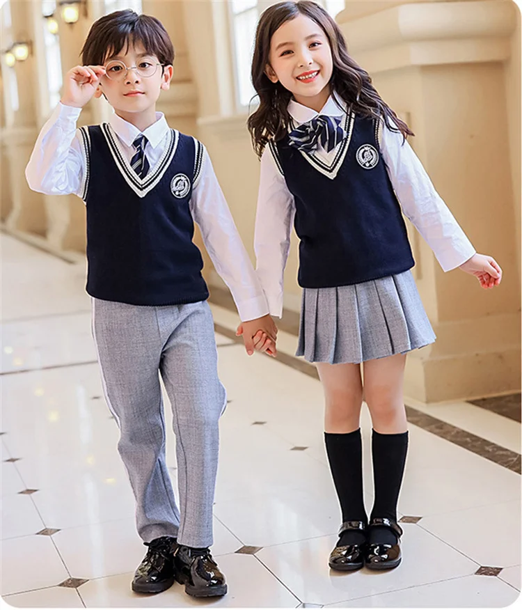 Fashion High School Uniforms Patterns For Girls And Boys Gray School ...