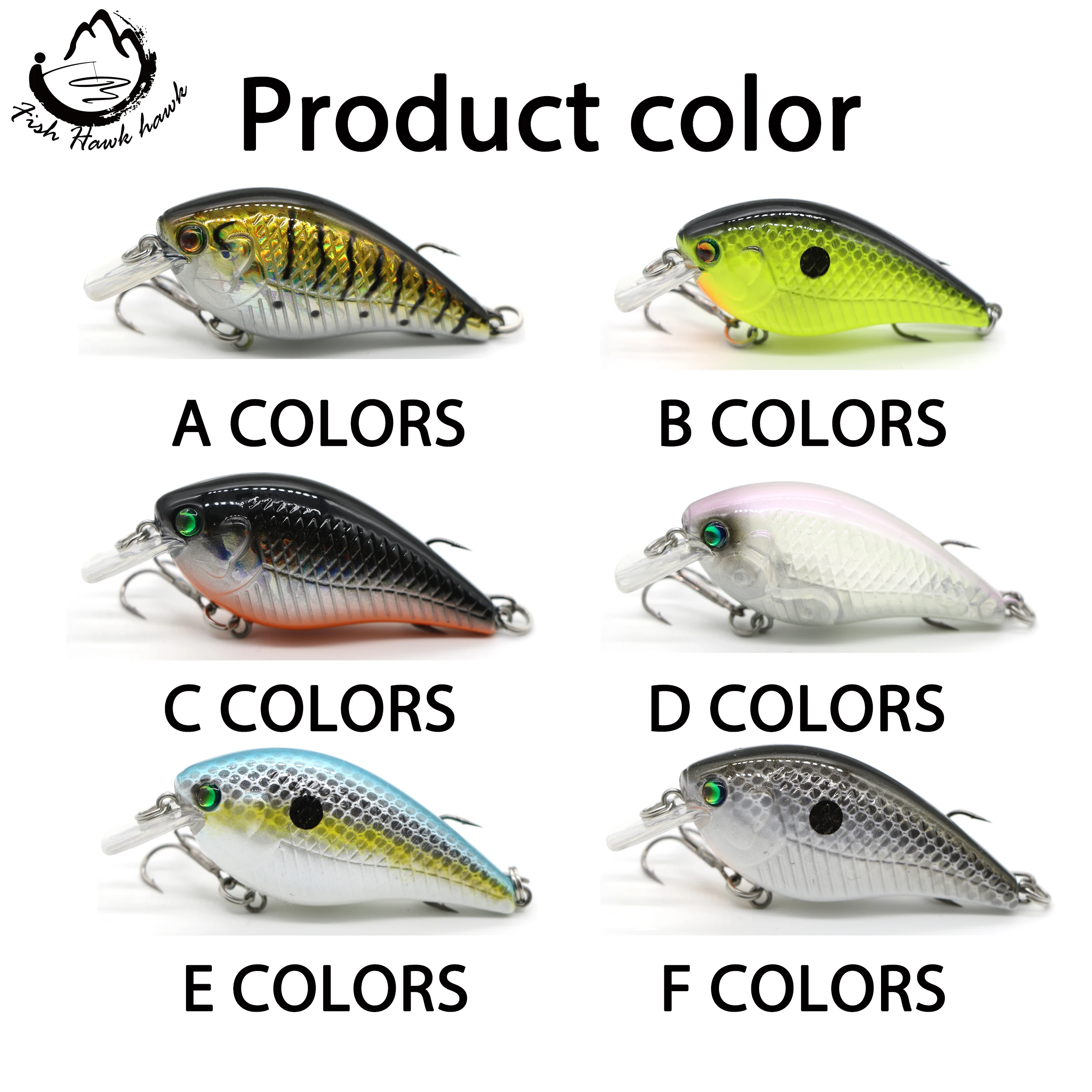 12g/60mm Lipless Square Bill Minnow Crankbait Blank Fishing Lures With