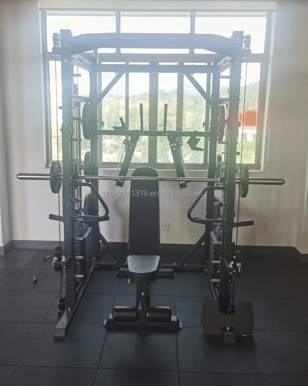 Kesun Oem/odm Multi Functional Trainer Smith Machine Station Home Using Gym Half Cage Power Rack details