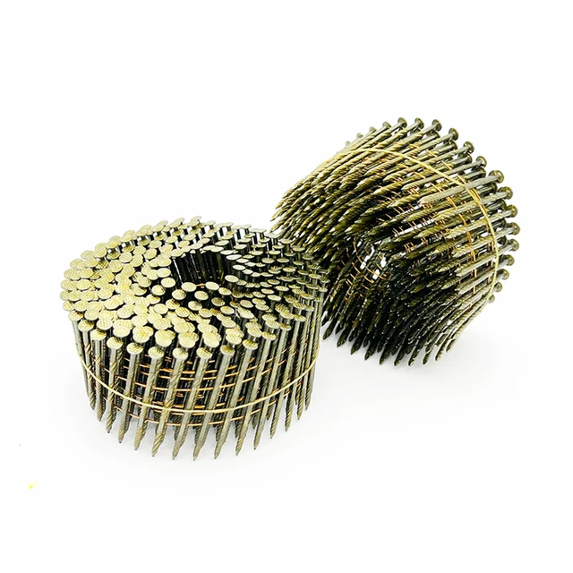 Promotion 15 Degree 2 ''x.099''  Wire Collated Ring Smooth Screw Shank  Coil Nail Framing Nail Roofing Nail