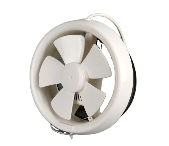 220v Round High Quality Plastic Bathroom Wall Mounted Ventilation Exhaust Fan