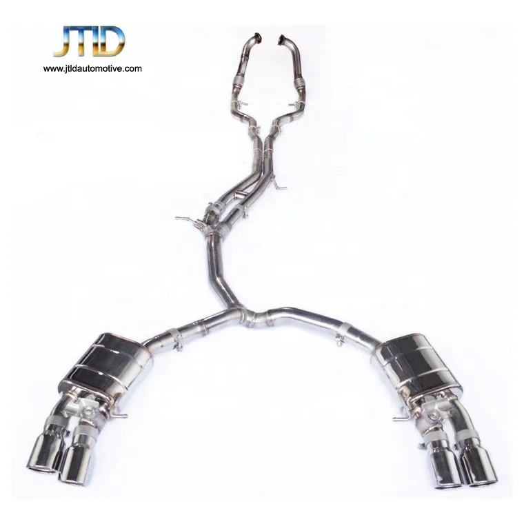 Performance Front Pipe And Valvetronic Exhaust Catback System For Audi S5 B9 Exhaust