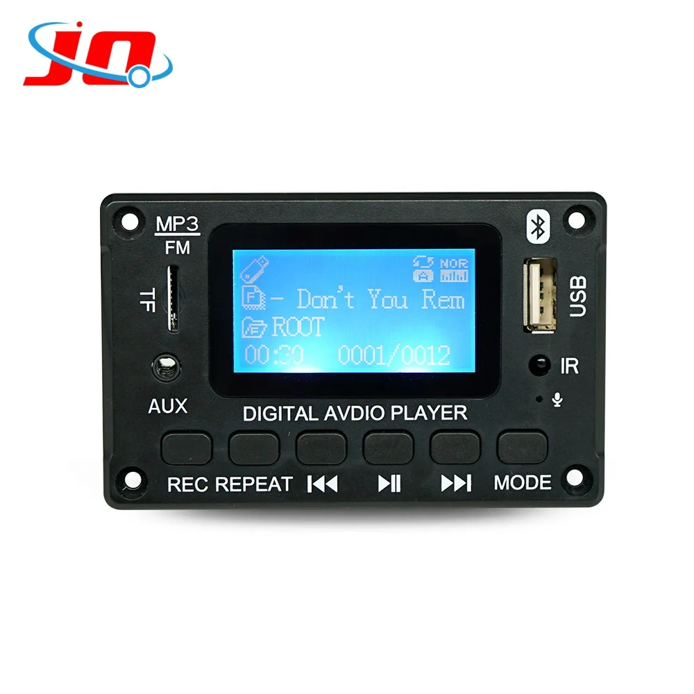 MP3 Bluetooth Module 5.0 MP3 Player Music Audio LCD Screen Module 12V Decoder Board Mini Kit