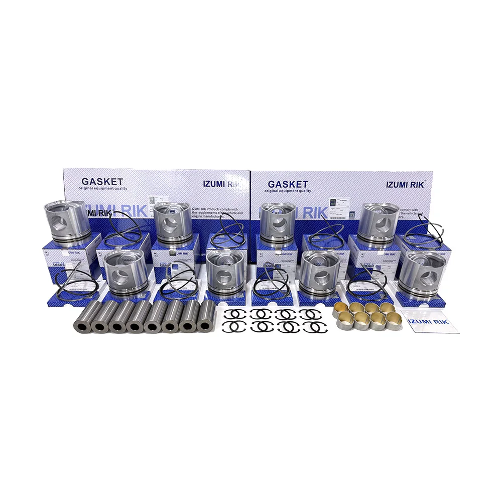 IZUMI RIK EF750, EK200, F17C, F17D, Piston & Piston Ring Set for Hino Diesel Engine Parts