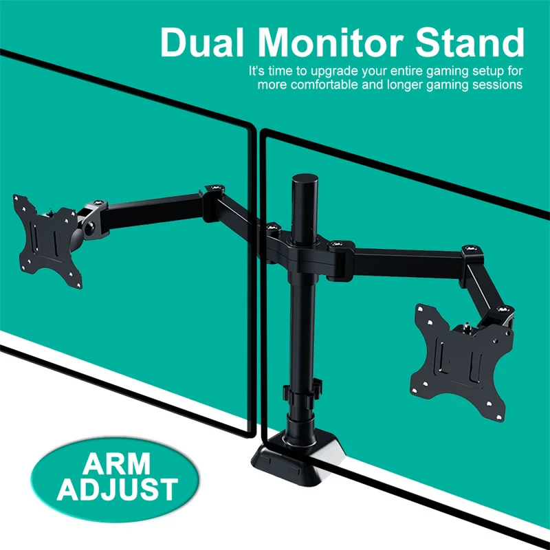 Hot Selling Dual Monitor Desk Mount Stand Adjustable Monitor Arm Stand