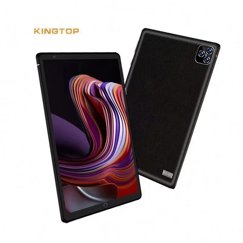 KINGTOP 8-Inch Android 12.0 Tablet with Dual SIM Slots 3GB RAM 32GB ROM Octa Core Processor IPS 4G Phone Calling for Kids