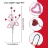 Pink Heart Picks with Red Dots